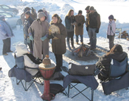 We get together in our green space to celebrate the change of seasons